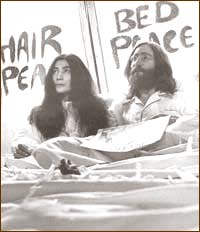 John and Yoko at the Bed-In